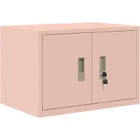 vidaXL Armoire de rangement Rose 60 x 40 x 40 cm Acier Laminé à Froid