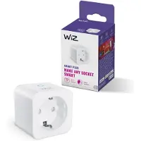 WiZ Connected Smart Plug, d'intérieur, blanc, pour la maison et le bureau, en plastique, IP20, I