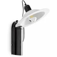 Stilnovo Lampiatta Lampe de Table / Applique Black | White