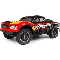 Blackzon Vyper SC Turbo 1/16 4WD 2S Brushless - Red/Orange (RTR Prêt à fonctionner)