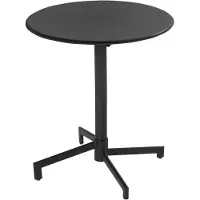 Oviala Table de jardin ronde bistrot avec plateau rabattable 70 cm anthracite - Palavas