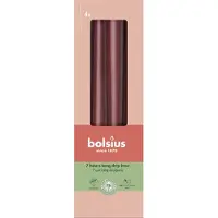 Bolsius Bougies pointues, set de 4 25x2,5cm bordeaux (4x)