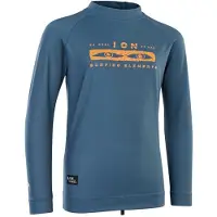 iON Capture Long Sleeve Rash Guard Bleu 12 Years Garçon