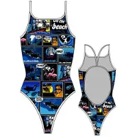 Turbo New Comic Swimsuit Bleu M Femme