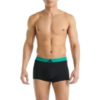Adidas Underwear Body Active Flex Cotton Boxers 3 Units Noir S Homme