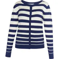 Usha Cardigan 'Fenia' marine / blanc