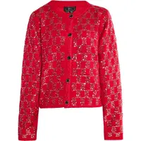 Faina Cardigan rouge / argent