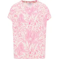 Usha Chemisier rose clair / blanc cassé