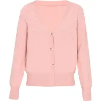 Faina Cardigan rose / blanc