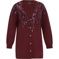Faina Cardigan cyclamen / violet foncé