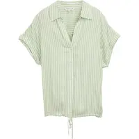Tom Tailor Chemisier vert clair / blanc