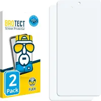 BROTECT Film de protection plein écran Film de protection d'écran clair transparent (2 pcs, Realme 5 Pro)