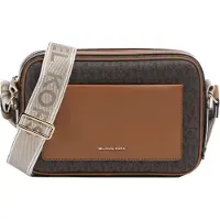 Michael Kors pour femme. 32R5G5VC9B Sac à bandoulière monogrammé marron (OSFA), Casuel, Polyester