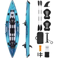 Vevor Kayak Gonflable 2 Places Kayak de Loisir Gonflable