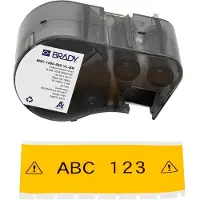 Brady M5C-1500-595-YL-BK ruban vinyle 38,1 mm x 7,62 m (d'origine) - noir sur jaune
