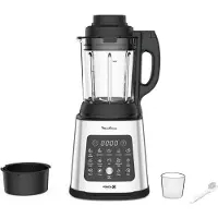 Moulinex Blender Perfectmix LM83SD10 1400W 2L Lames Amovibles Fonction Nettoyage en Profondeur Verre Métal Noir