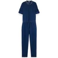 Scotch & Soda Indigo Tencel Long Sleeve Jumpsuit Bleu 36 Femme