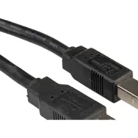 Roline Câble USB 2.0, type A-B, noir, 0,8 m