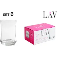 LAV Ensemble De 6 Verres Lune 225ml