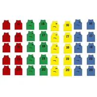 Softee Numbered 16-20 Training Bib 5 Units Bleu Junior Homme