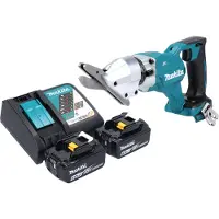 Makita DJS 800 RG Cisaille à fibrociment sans fil 18 V Brushless + 2x batterie 6,0 Ah + chargeur