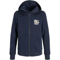 Jack & Jones Logohood 2col Full Zip Sweatshirt Bleu 8 Years Garçon