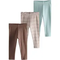 Next Leggings beige clair / bleu ciel / chocolat / brun foncé