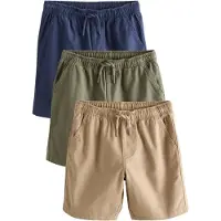 Next Pantalon beige / bleu marine / vert