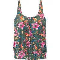 LASCANA Haut de tankini bleu / olive / orange fluo / rose clair