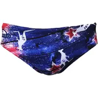 Turbo Australia Wood Swimming Brief Bleu 5XL Homme
