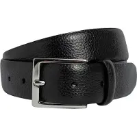 Hackett 32mm Pebble Leather Belt Noir 38 Homme