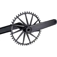 Garbaruk Road/gravel Crank Argenté 175 mm