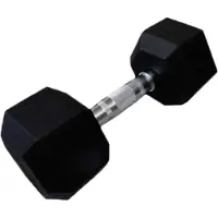 Softee Hex Dumbbell 15kg Argenté