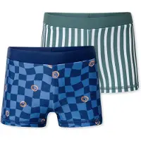 Schiesser Maillot de bain ' Aqua Kids ' bleu / vert / blanc
