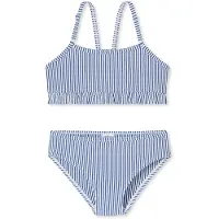 Schiesser Bikini ' Aqua Kids ' bleu foncé / blanc