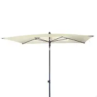 Aktive 62351 Uv30 Rectangular Tilting Balcony Parasol 200x125 Cm Beige