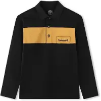 Timberland T60309 Long Sleeve Polo Noir 16 Years Garçon