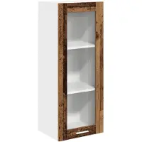 vidaXL Armoire suspendue avec porte Riga Bois Ancien 40 x 31 x 100 cm