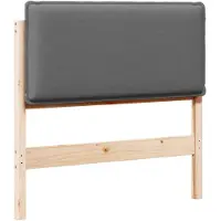 vidaXL Tête de lit rembourrée, gris naturel et clair