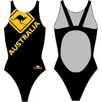 Turbo Australia Kangaroo Signal Pro Resist Swimsuit Noir M Femme