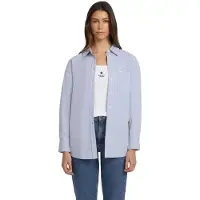 GUESS Jeans Oversize Pocket Long Sleeve Shirt Bleu XS Femme