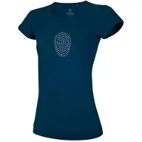 Ocun Fingerprint Short Sleeve T-shirt Bleu M Femme