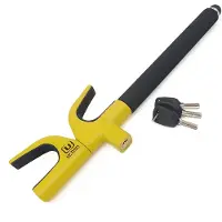 Urban Security Steering Wheel Lock Yellow Body Car Steering Wheel Anti-theft Jaune