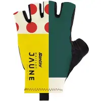 Santini Combo Tour De France Official General Leader Short Gloves Jaune L