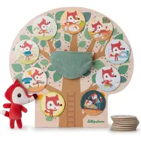Lilliputiens arbre à jouets magnétique Alice - planche en bois pédagogique