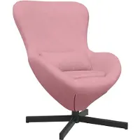vidaXL Fauteuil œuf Rose 63 x 73 x 90 cm Velours