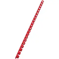 GBC CombBind - 10 mm - 21 anneaux - A4 (210 x 297 mm) - 65 feuilles - rouge - 100 unités peigne de reliure en plastique - pour CombBind C110, C210, C250PRO