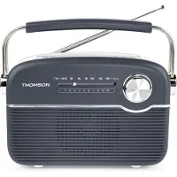 Thomson Radio Bluetooth recharge solaire Grise