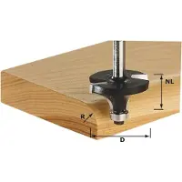 Festool Fraise à arrondir HW S8 D22,7/R5 KL