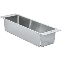 GROHE 40853SD0 Filtre pour évier de cuisine 40853 490 x 150 x 100 mm, acier inoxydable